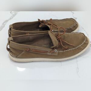 UGG Roy Men Casual Slip-on leather chestnut brown suede Beach Boat Shoes sz 11.5